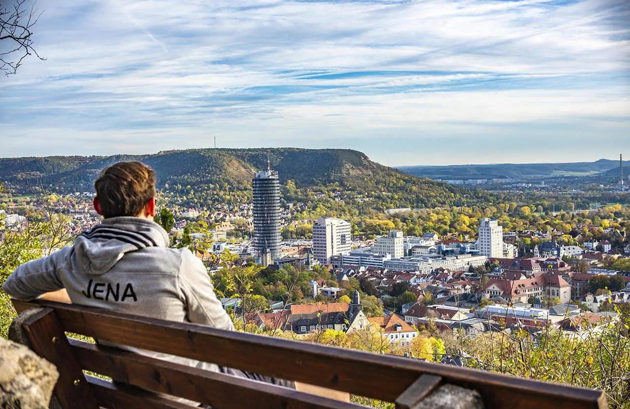 Blick auf Jena vom Landgrafen aus. Foto: Frank Liebold