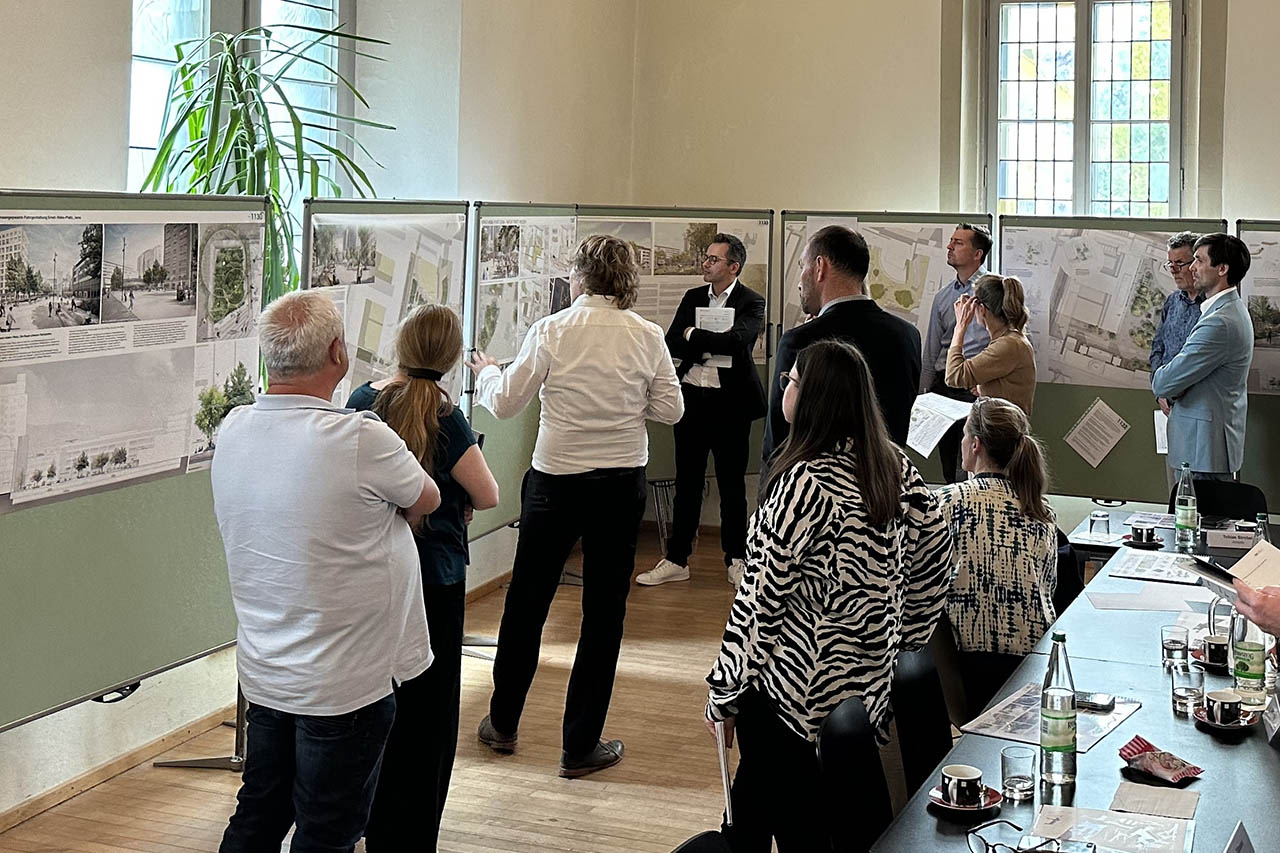 Neugestaltung des Ernst-Abbe-Platzes, Jury-Sitzung. Foto: Stadt Jena