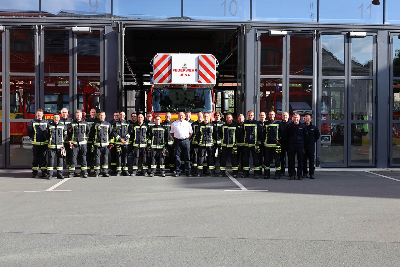 Verabschiedung von Feuerwehrchef Ralf Hertig, Foto: Stadt Jena