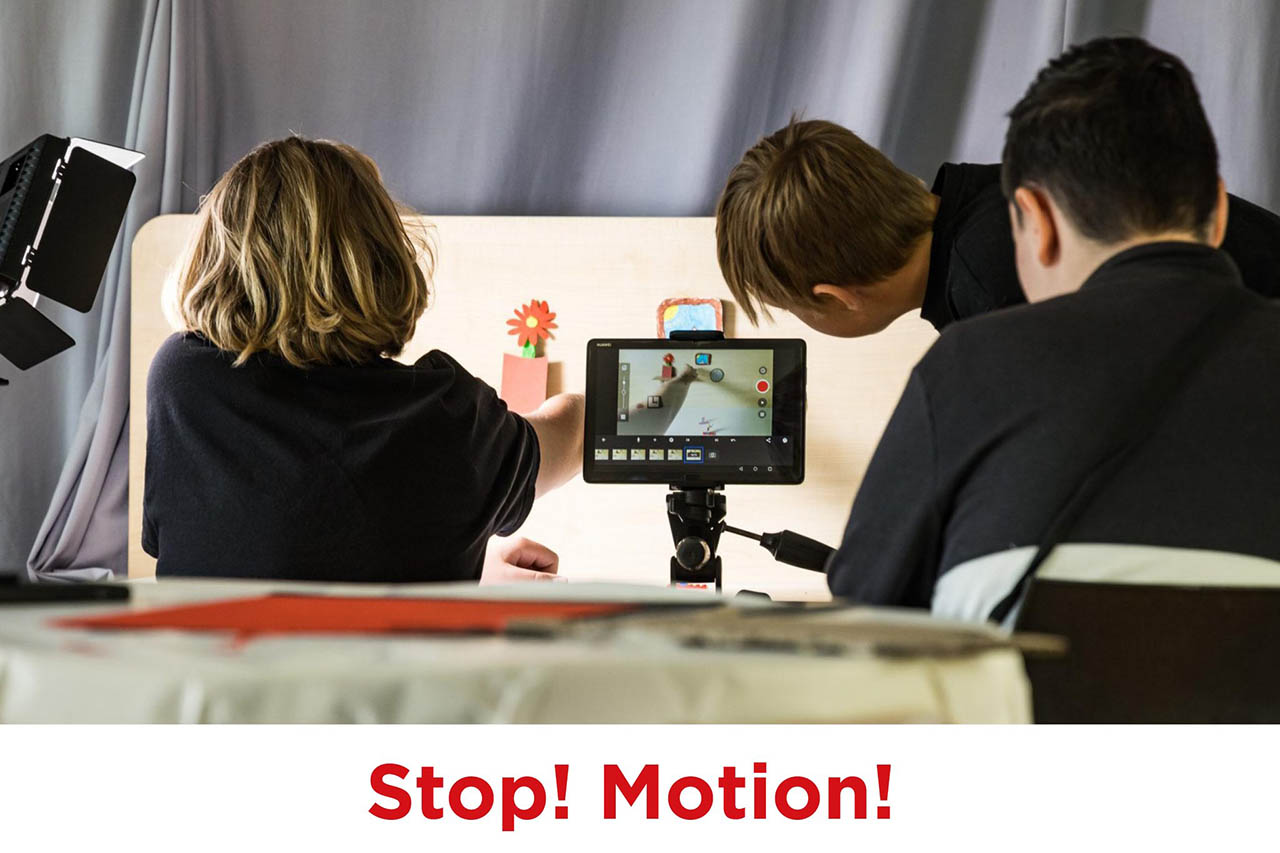 07.07.2025 bis 11.07.2025 STOP! MOTION! DEIN EIGENER TRICKFILM, Fotografik / WS-Banner Künstlerische Abendschule Jena