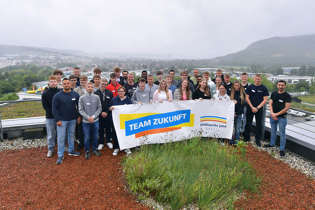 Ausbildungsstart 2025: 39 neue Talente bei den Stadtwerken Jena, Foto: Stadtwerke Jena // J. Scheere
