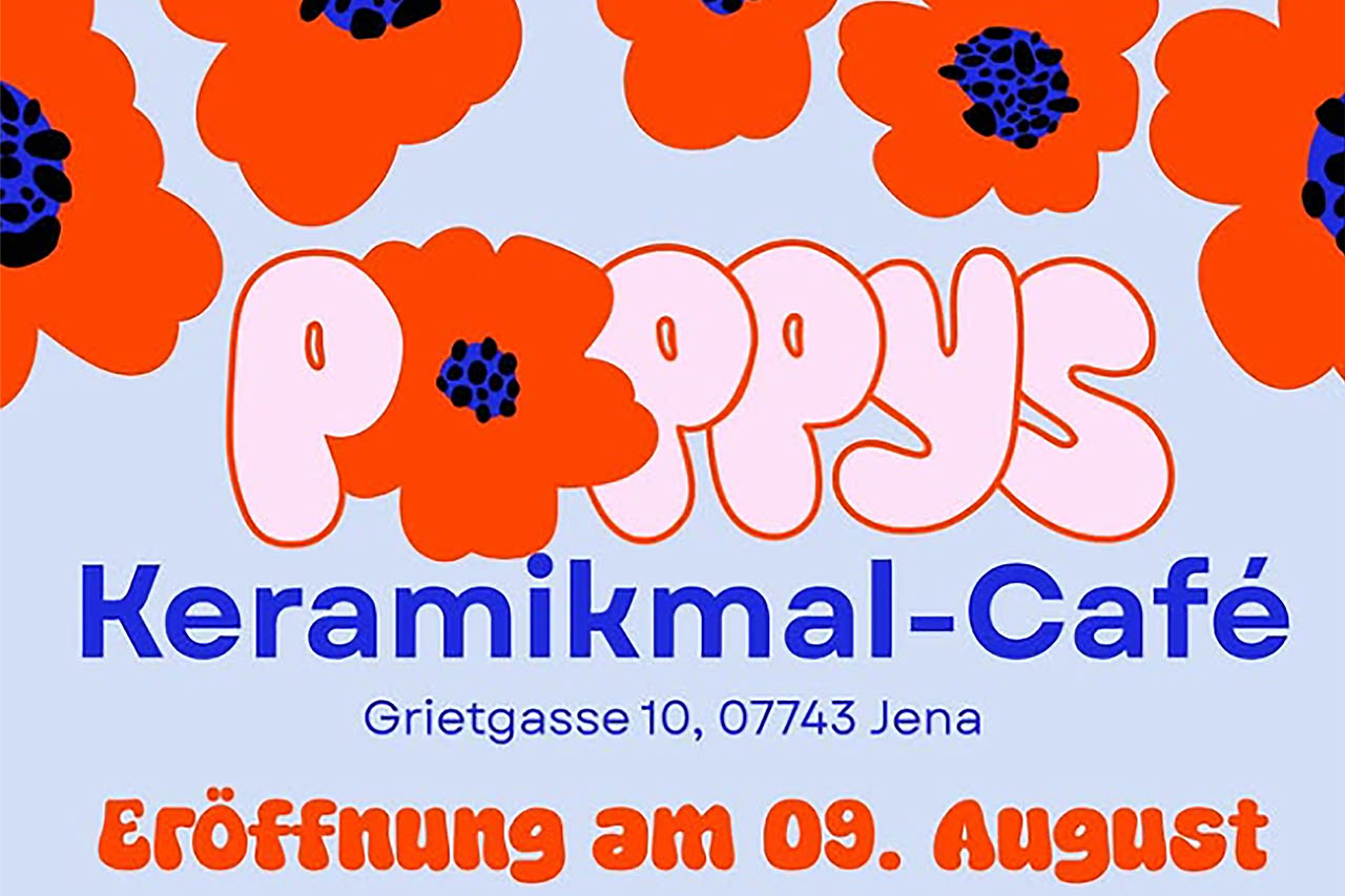 Neueröffnung in Jena: Kreatives Keramikmal-Café Poppys öffnet am 9. August 2025