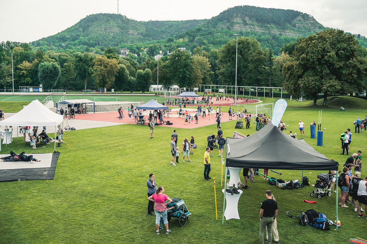 Kinder- & Familienfest am 17. August beim USV Jena mit Sport, Spiel, Mitmachaktionen, Flohmarkt und mehr. Eintritt frei. Jetzt informieren und mitfeiern! Foto: USV Jena