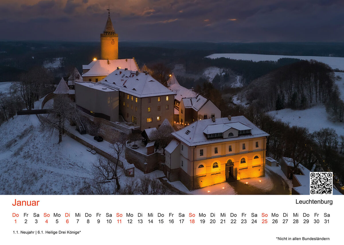 Januar: Leuchtenburg – mittelalterliche Burg mit atemberaubender Aussicht