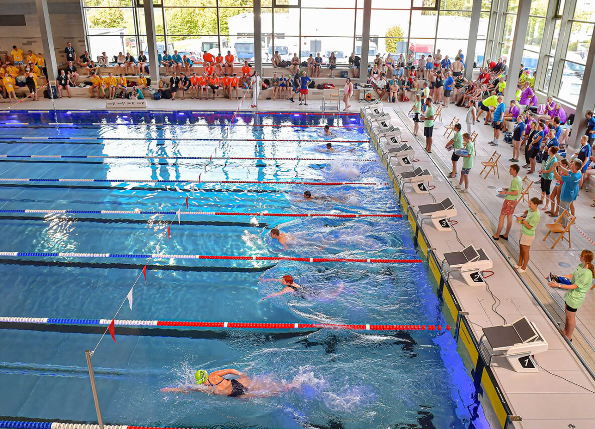 13. Special Olympics Thüringen Landeswettbewerb Schwimmen im Schwimmparadies Jena Bereits im vergangenen Jahr wurden die Schwimmwettbewerbe der Special Olympics Thüringen im Schwimmparadies Jena ausgetragen. Foto: Stadtwerke Jena / Jürgen Scheere