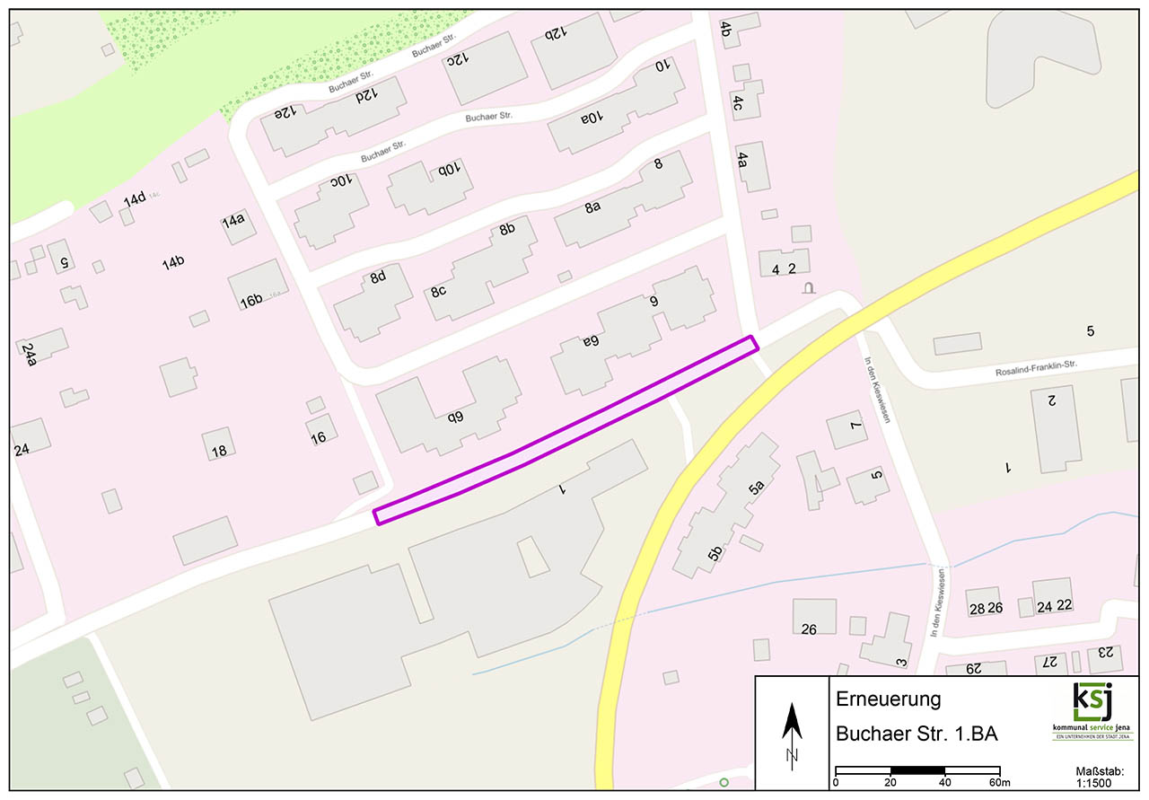 Grafik-Bild der Buchaer Straße, KSJ
